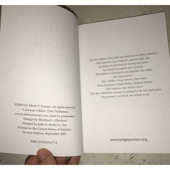 THE LEGAL WRITER 2ND EDITION BOOK BY JUDGE MARK PAINTER - Picture 3 of 7